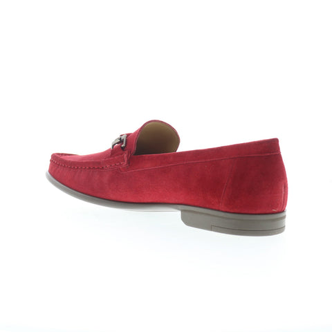 Mezlan Mez298 Mens Red Suede Slip On Loafers & Slip Ons Casual Shoes
