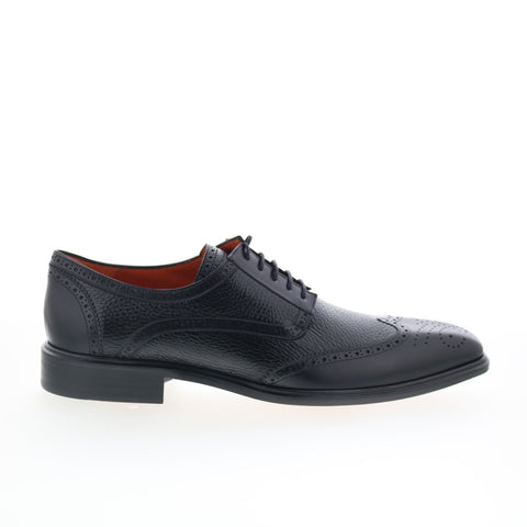 Mezlan Mez2 Mens Black Leather Oxfords & Lace Ups Wingtip & Brogue Shoes