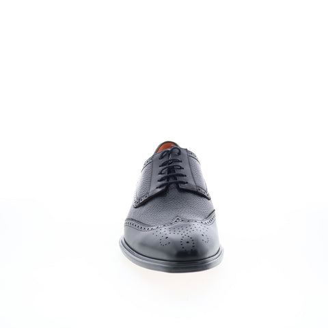 Mezlan Mez2 Mens Black Leather Oxfords & Lace Ups Wingtip & Brogue Shoes
