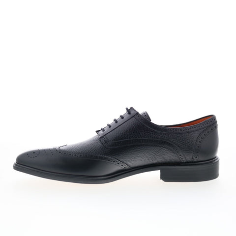 Mezlan Mez2 Mens Black Leather Oxfords & Lace Ups Wingtip & Brogue Shoes