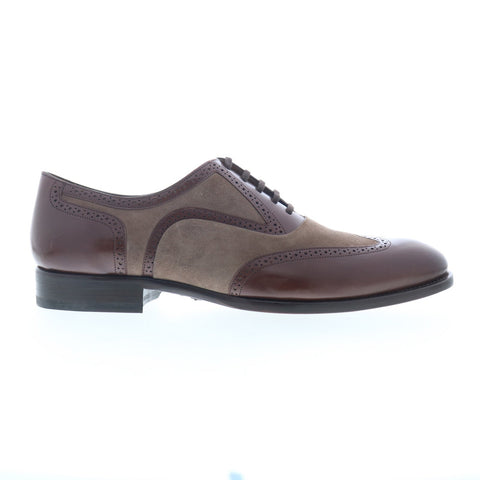 Mezlan Mez300 Mens Brown Leather Oxfords & Lace Ups Wingtip & Brogue Shoes