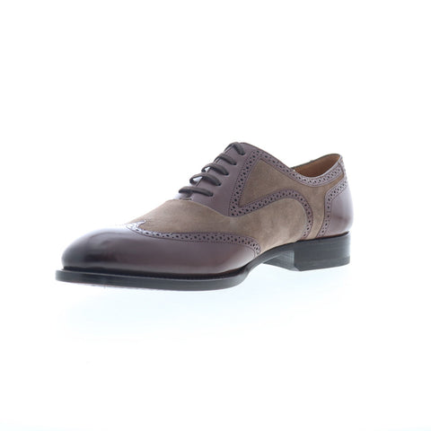 Mezlan Mez300 Mens Brown Leather Oxfords & Lace Ups Wingtip & Brogue Shoes