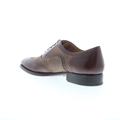 Mezlan Mez300 Mens Brown Leather Oxfords & Lace Ups Wingtip & Brogue Shoes