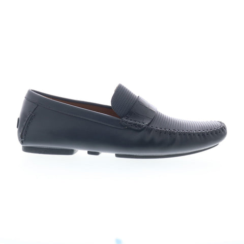 Mezlan Mez301 Mens Black Leather Loafers & Slip Ons Penny Shoes