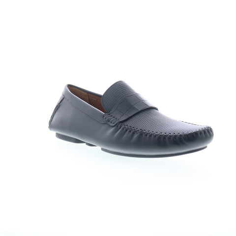 Mezlan Mez301 Mens Black Leather Loafers & Slip Ons Penny Shoes