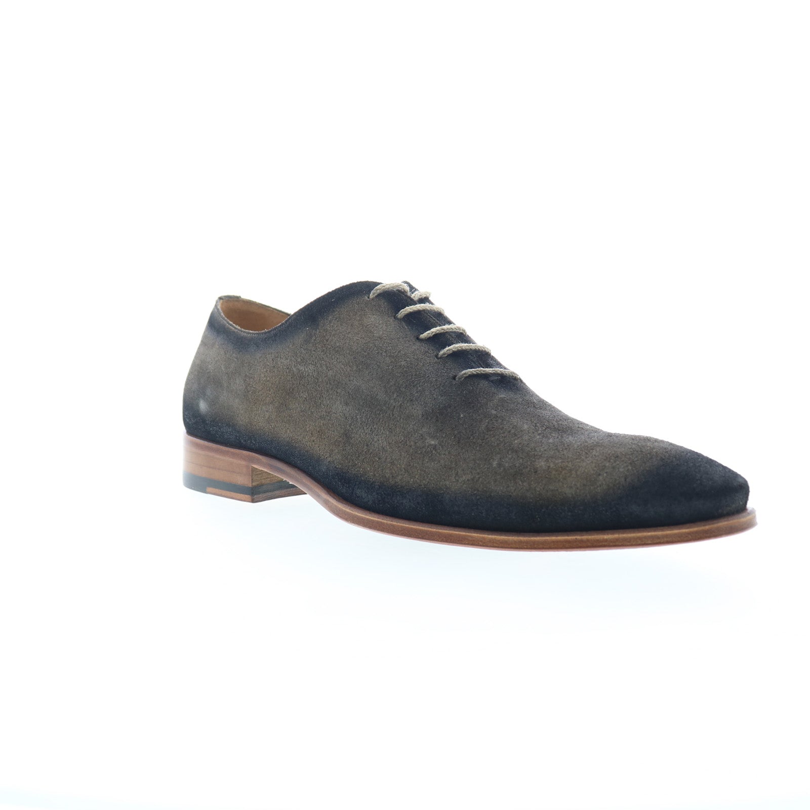 Mezlan Gray Leather Men\'s Oxfords SOKA By Mezlan / Calfskin,Deerskin – MilanoMensWear main image 2
