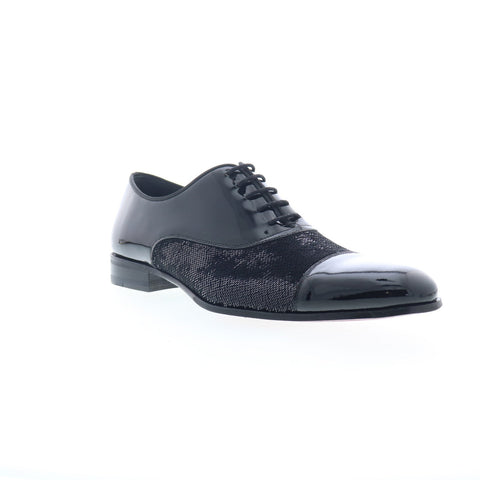 Mezlan Mez309 Mens Black Leather Oxfords & Lace Ups Cap Toe Shoes