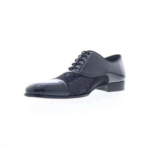 Mezlan Mez309 Mens Black Leather Oxfords & Lace Ups Cap Toe Shoes