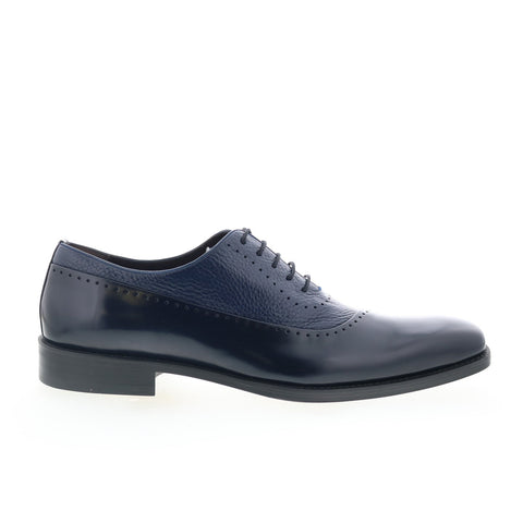 Mezlan Mez319 Mens Blue Leather Oxfords & Lace Ups Casual Shoes