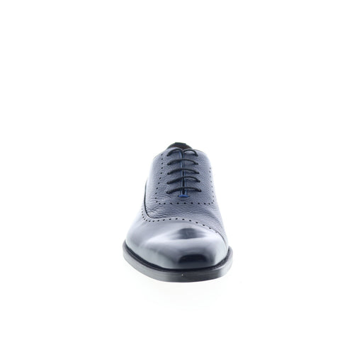 Mezlan Mez319 Mens Blue Leather Oxfords & Lace Ups Casual Shoes
