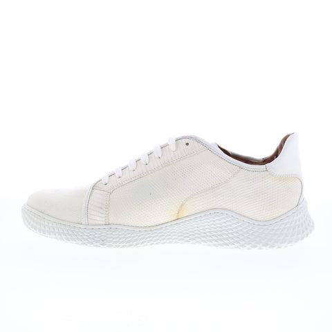 Mezlan Mez326 Mens White Leather Lace Up Lifestyle Sneakers Shoes