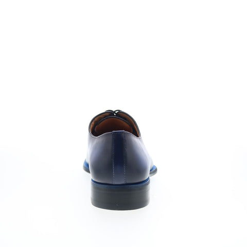 Mezlan Mez337 Mens Blue Leather Oxfords & Lace Ups Plain Toe Shoes