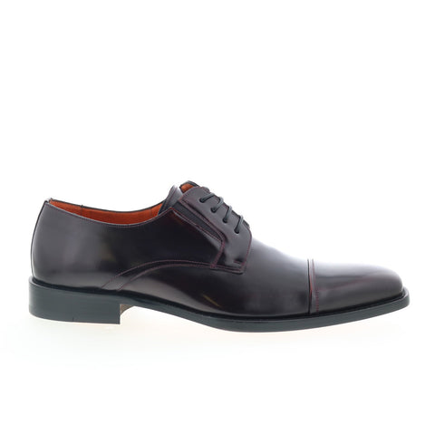 Mezlan Mez339 Mens Burgundy Leather Oxfords & Lace Ups Cap Toe Shoes
