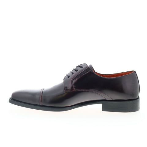 Mezlan Mez339 Mens Burgundy Leather Oxfords & Lace Ups Cap Toe Shoes