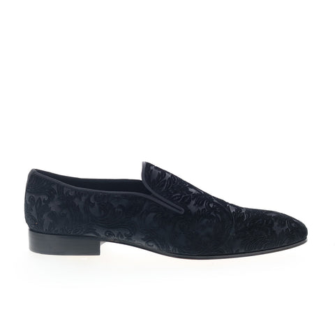 Mezlan Mez33 Mens Black Canvas Loafers & Slip Ons Casual Shoes