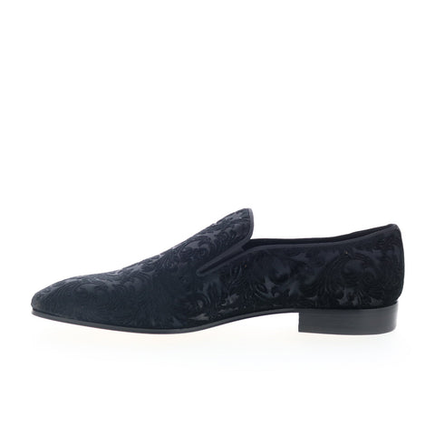 Mezlan Mez33 Mens Black Canvas Loafers & Slip Ons Casual Shoes