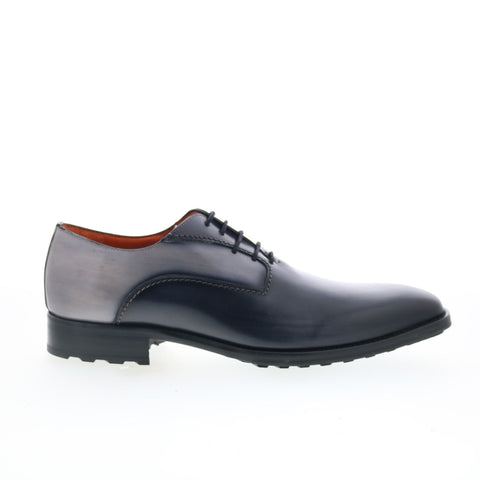 Mezlan Mez340 Mens Black Leather Oxfords & Lace Ups Plain Toe Shoes