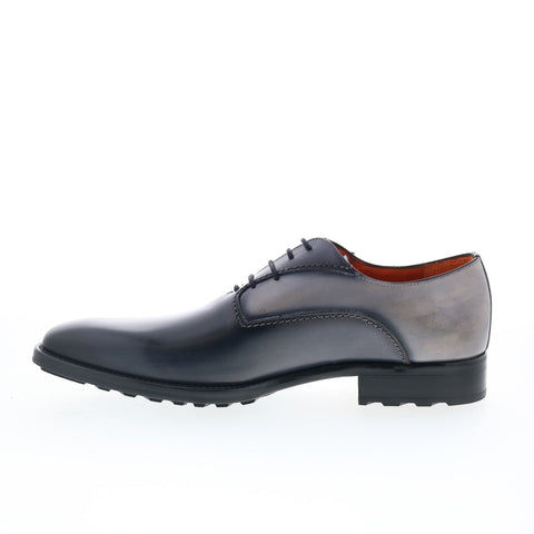 Mezlan Mez340 Mens Black Leather Oxfords & Lace Ups Plain Toe Shoes