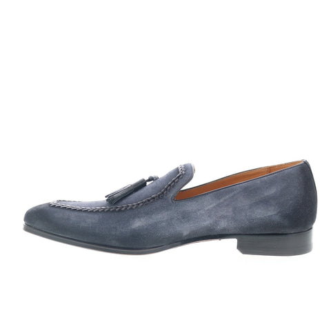 Mezlan Mez341 Mens Gray Suede Loafers & Slip Ons Tasseled Shoes