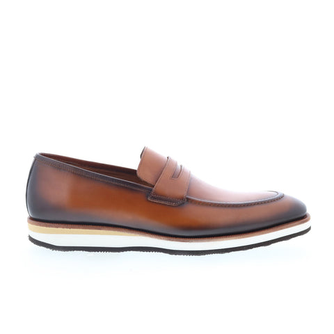 Mezlan Mez353 Mens Brown Leather Loafers & Slip Ons Penny Shoes