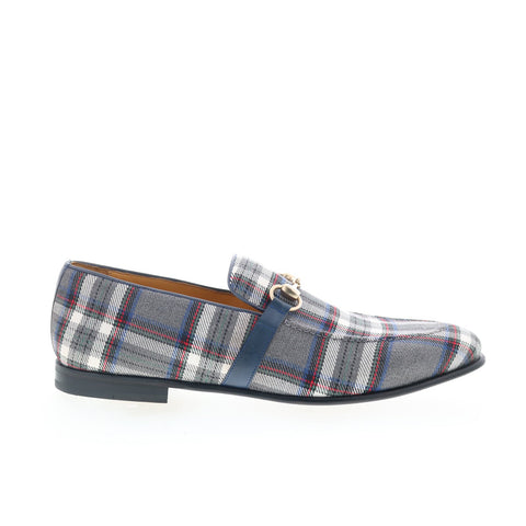 Mezlan Mez355 Mens Gray Canvas Loafers & Slip Ons Casual Shoes