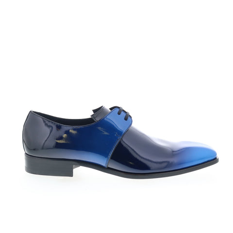 Mezlan Mez359 Mens Blue Leather Oxfords & Lace Ups Plain Toe Shoes