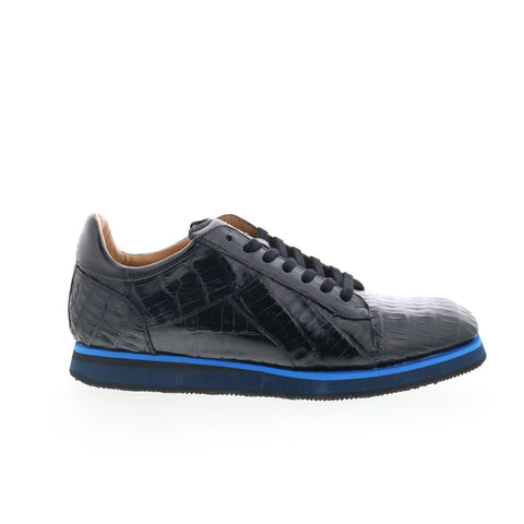 Mezlan Mez36 Mens Black Leather Lace Up Lifestyle Sneakers Shoes