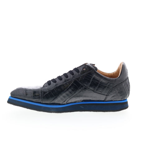 Mezlan Mez36 Mens Black Leather Lace Up Lifestyle Sneakers Shoes