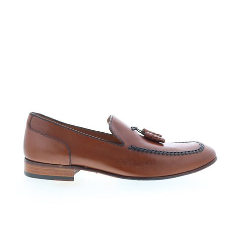 Mezlan Mez371 Mens Brown Leather Loafers & Slip Ons Tasseled Shoes