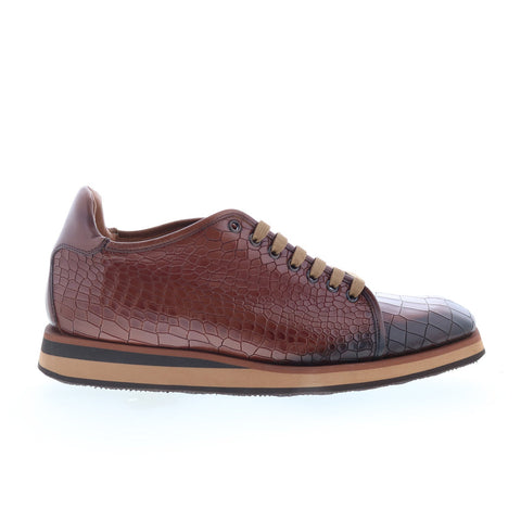 Mezlan Mez382 Mens Brown Leather Lace Up Lifestyle Sneakers Shoes