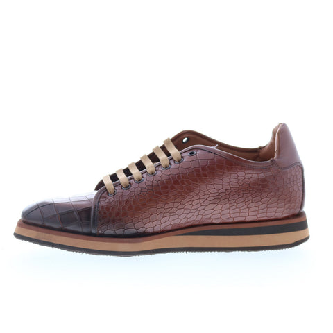 Mezlan Mez382 Mens Brown Leather Lace Up Lifestyle Sneakers Shoes