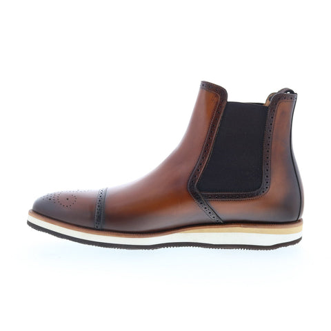 Mezlan Mez385 Mens Brown Leather Slip On Chelsea Boots