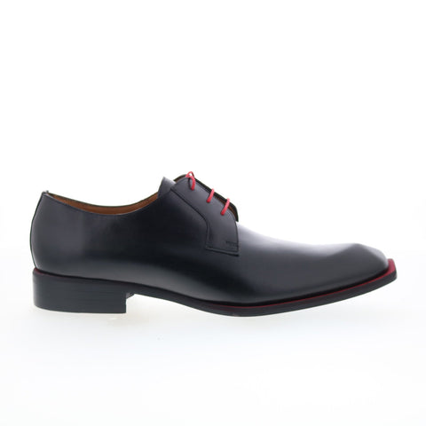 Mezlan Mez387 Mens Black Leather Oxfords & Lace Ups Plain Toe Shoes