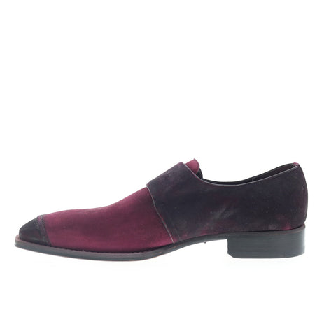 Mezlan Mez396 Mens Burgundy Suede Loafers & Slip Ons Casual Shoes