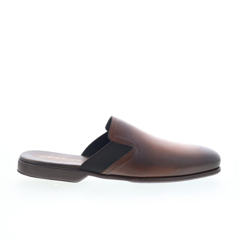 Mezlan Mez419 Mens Brown Leather Slip On Mules Slippers Shoes