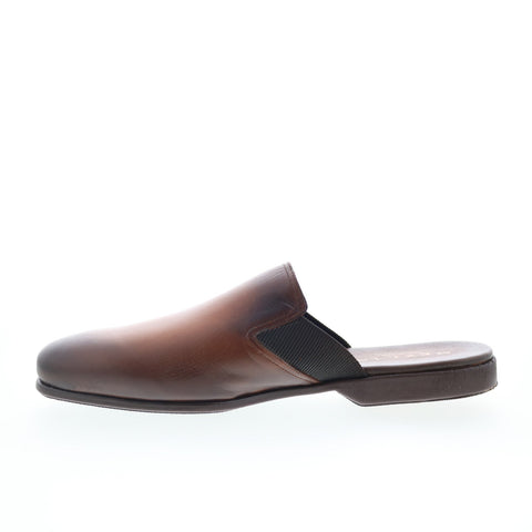 Mezlan Mez419 Mens Brown Leather Slip On Mules Slippers Shoes