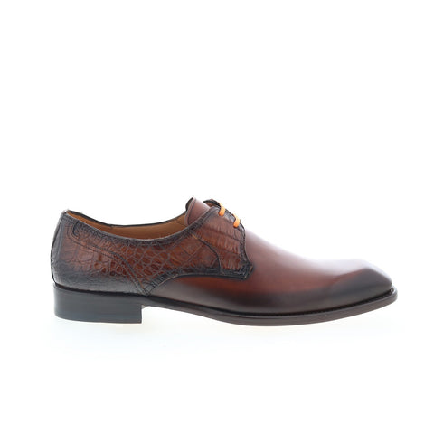 Mezlan Mez431 Mens Brown Leather Oxfords & Lace Ups Plain Toe Shoes
