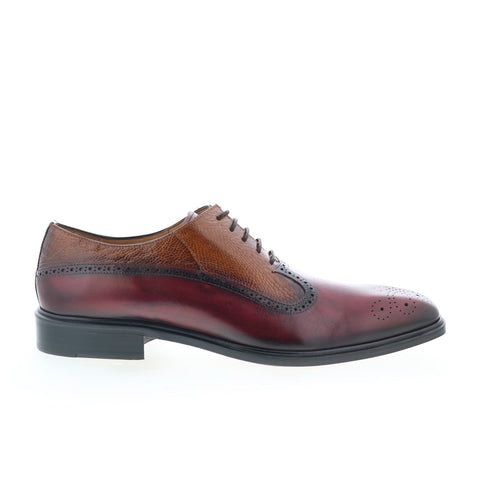 Mezlan Mez433 Mens Burgundy Leather Oxfords & Lace Ups Casual Shoes