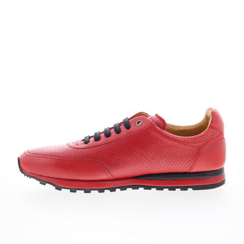 Mezlan Mez43 Mens Red Leather Lace Up Lifestyle Sneakers Shoes