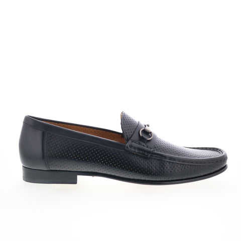 Mezlan Mez443 Mens Black Leather Loafers & Slip Ons Casual Shoes