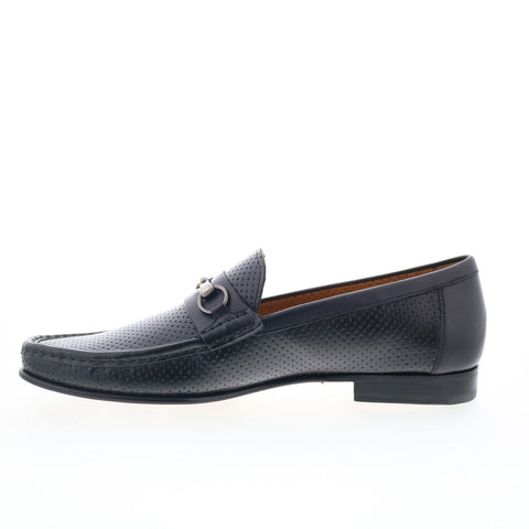 Mezlan Mez443 Mens Black Leather Loafers & Slip Ons Casual Shoes