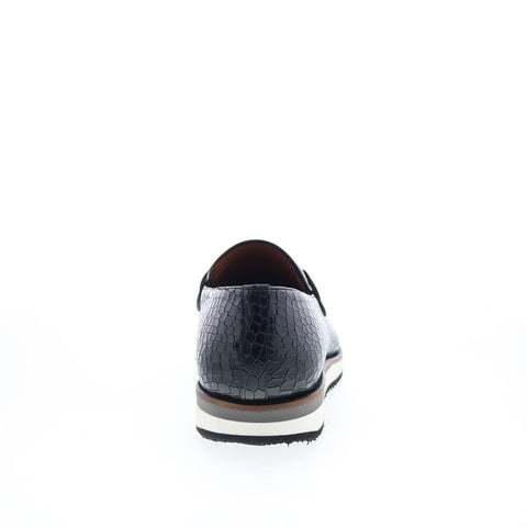 Mezlan Mez458 Mens Black Leather Loafers & Slip Ons Casual Shoes