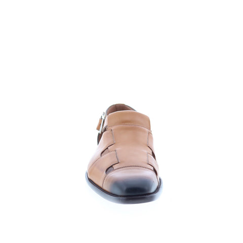 Mezlan Mez459 Mens Brown Leather Hook & Loop Sport Sandals Shoes