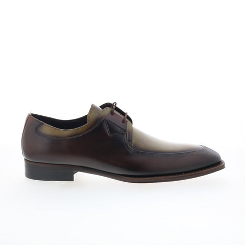 Mezlan Mez461 Mens Green Leather Oxfords & Lace Ups Casual Shoes