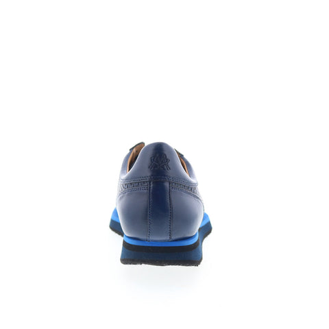 Mezlan Mez467 Mens Blue Leather Lace Up Lifestyle Sneakers Shoes