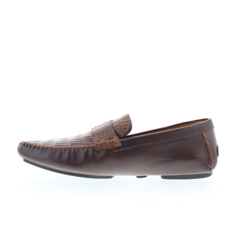 Mezlan Mez470 Mens Brown Leather Loafers & Slip Ons Casual Shoes
