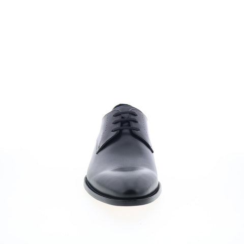 Mezlan Mez53 Mens Black Leather Oxfords & Lace Ups Plain Toe Shoes