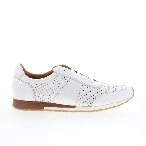 Mezlan Mez55 Mens White Leather Lace Up Lifestyle Sneakers Shoes