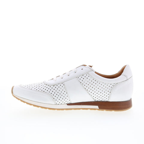 Mezlan Mez55 Mens White Leather Lace Up Lifestyle Sneakers Shoes