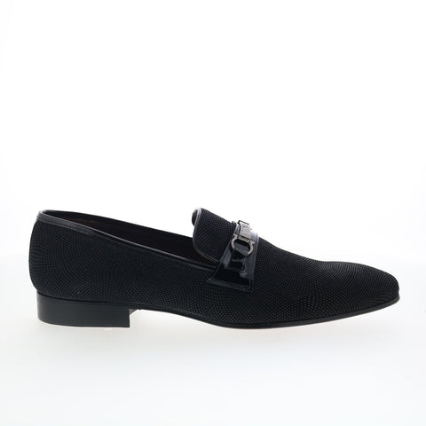 Mezlan Mez56 Mens Black Leather Loafers & Slip Ons Casual Shoes